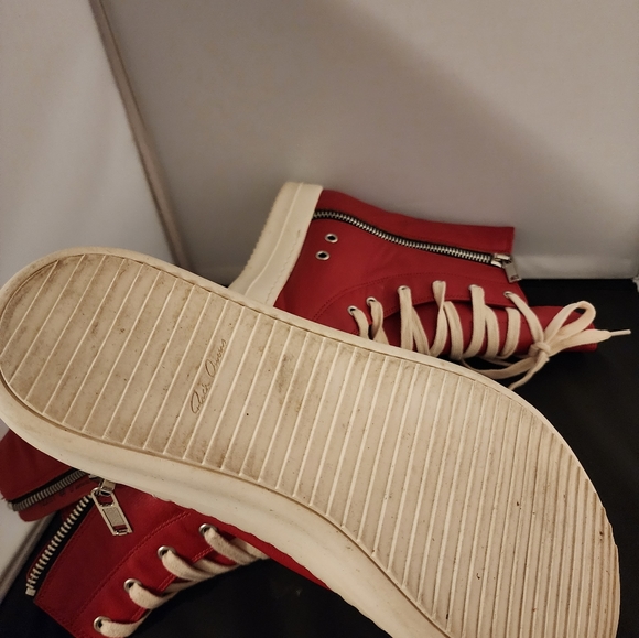 Rick Owens high-top sneakers in smooth calf leather size 10 - Picture 7 of 11